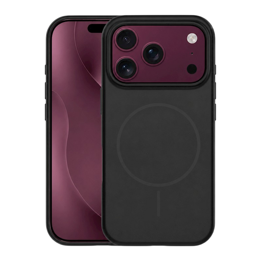 Črn silikonski MagSafe ovitek za iPhone 17 Pro in iPhone 18 Pro