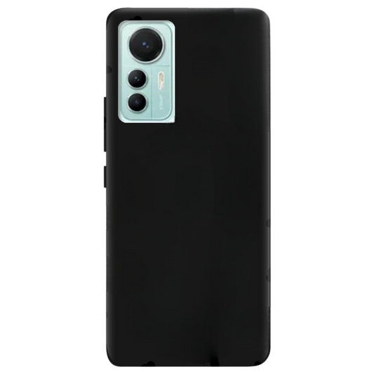 Silikonski ovitek in 2x zaščitno steklo za Xiaomi 12 Lite črn komplet