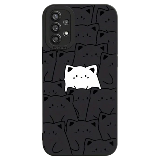 Silikonski ovitek Cat Holo za Realme 10 2022 črna – zaščitni etui