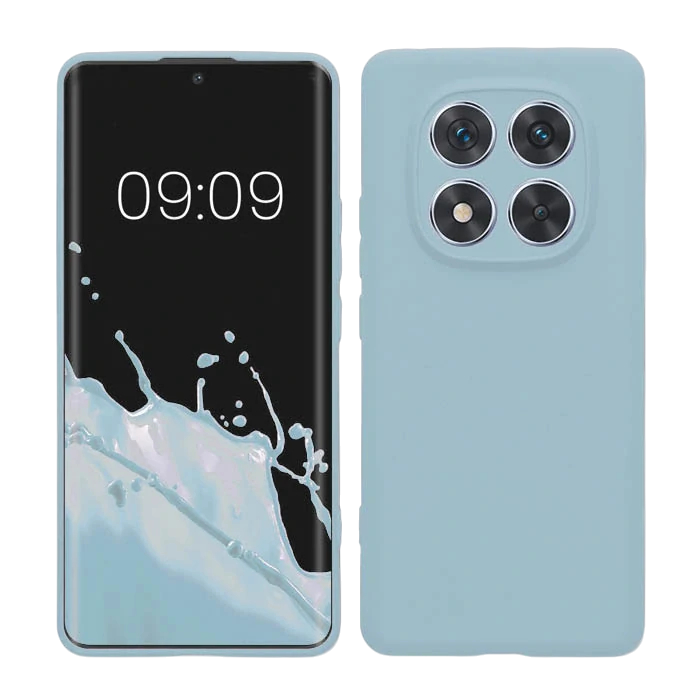 Svetlo moder silikonski ovitek Lite za Xiaomi Redmi Note 14 Pro 5G – tanek in prožen zaščitni ovitek