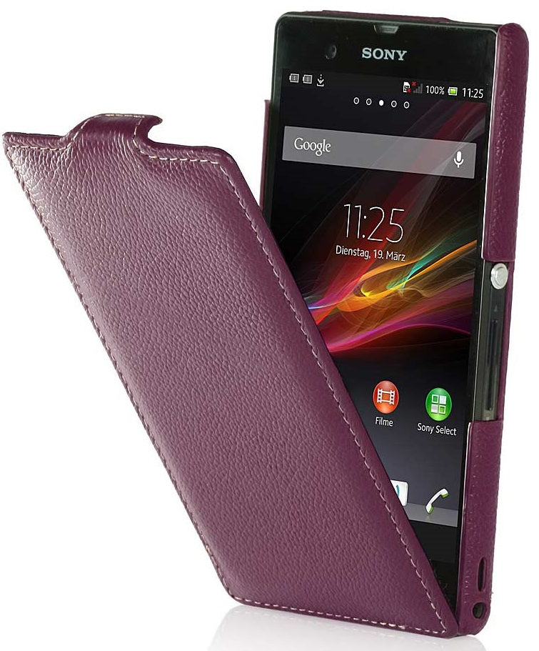 STILGUT preklopna torbica za Sony Xperia Z – ljubičasta