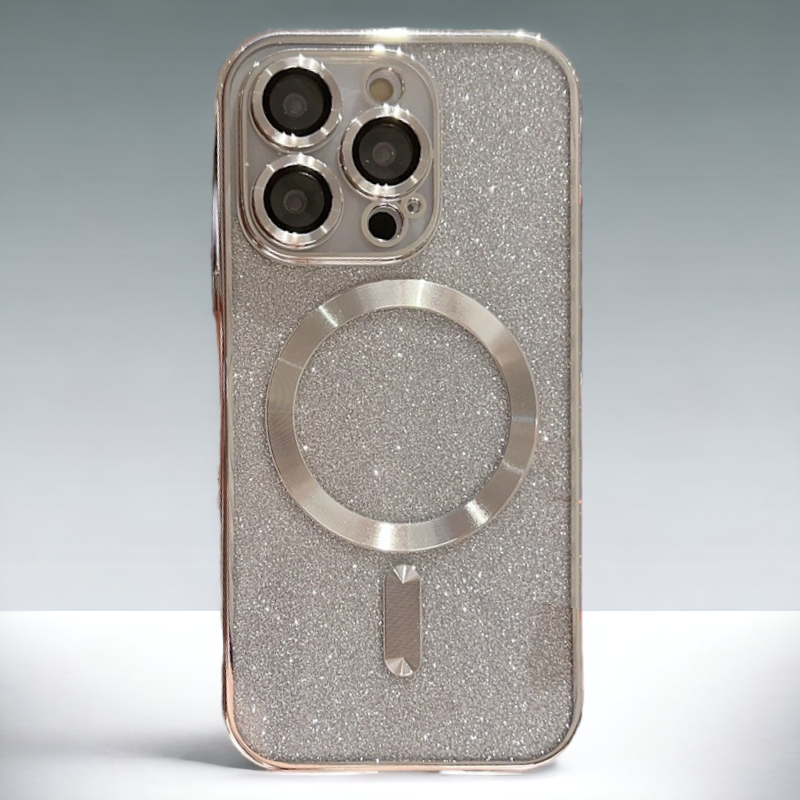 Silikonski ovitek "Glitter - MagSafe" za iPhone 14 Pro Max – Infostyle