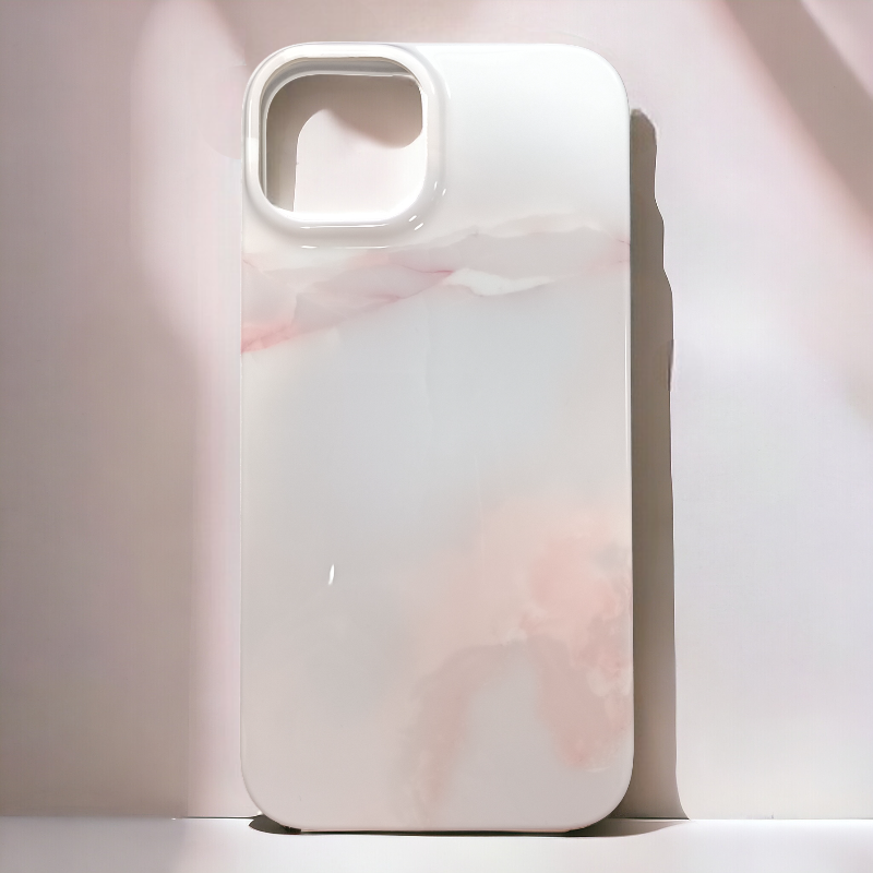Silikonski ovitek "Marble" za iPhone 14 – Infostyle – Rdeča / TPU silikon