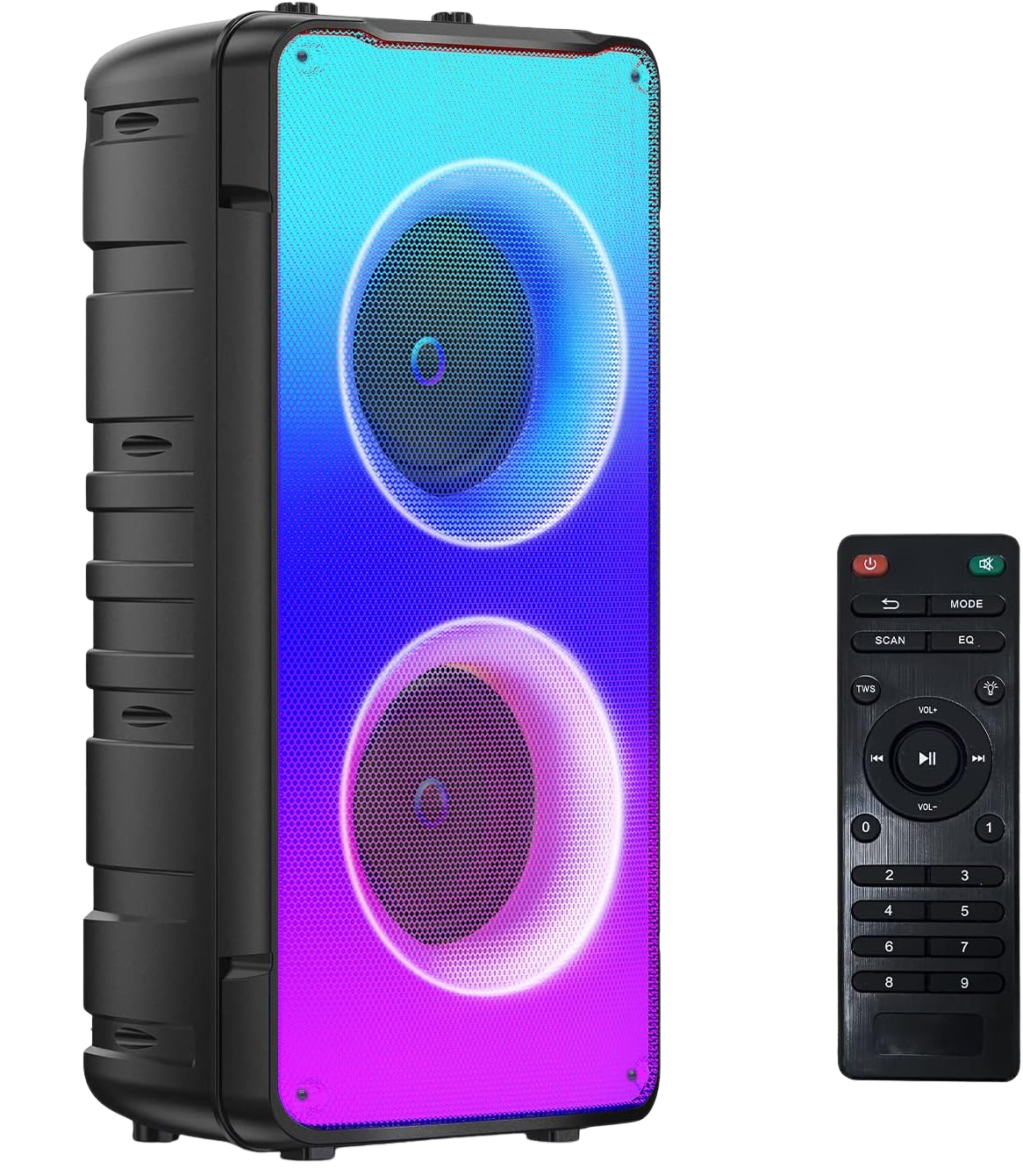TAMPROAD A67 Portable Bluetooth Speaker 60W (80W Peak) – Party, TWS, Lights