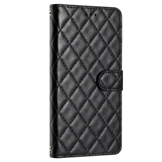 Preklopna torbica "Quilted" za Samsung Galaxy S7, črna – Infostyle – Črna