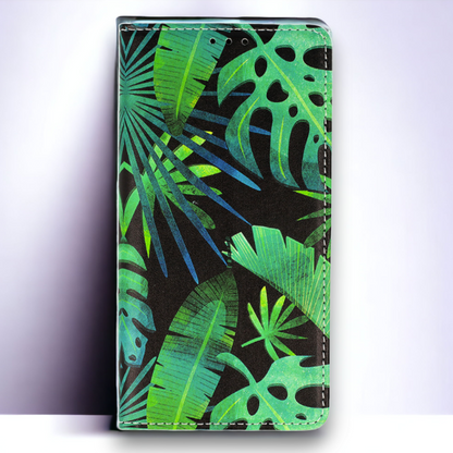 Preklopna torbica "Flower" za Samsung Galaxy A72 4G/5G – Infostyle – Svetlo zelena / Umetno usnje + TPU silikon