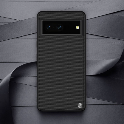 Ovitek "Nillkin Textured case" za Google Pixel 7 - črna – Črna / PC + TPU silikon