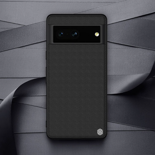 Ovitek "Nillkin Textured case" za Google Pixel 7 - črna – Črna / PC + TPU silikon