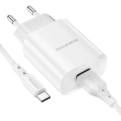 Komplet stenski polnilnik ''Borofone BN1'' z USB-C kablom