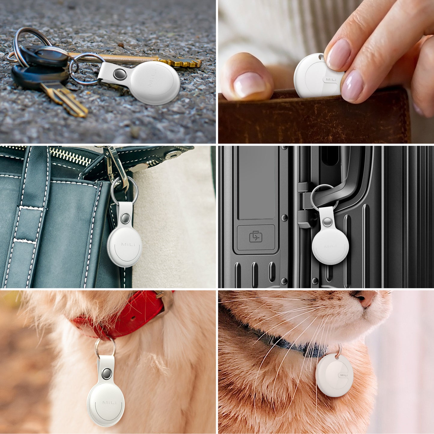 Tracker ''MiLi GPS Bluetooth MiTag'' za Android + obesek za ključe