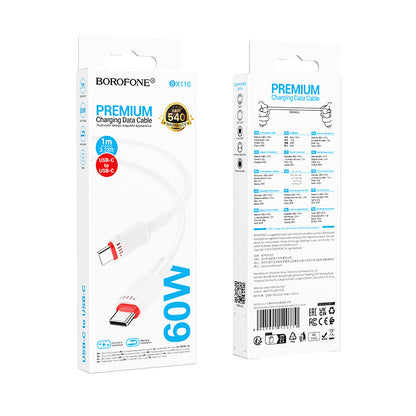 Kabel USB C v USB C 60w, 1m – Borofone