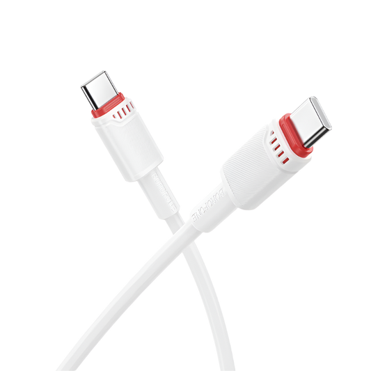 Kabel USB C v USB C 60w, 1m – Borofone – Bela