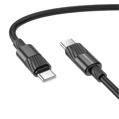 Kabel USB C v USB C 60w, 1m – Borofone – Črna
