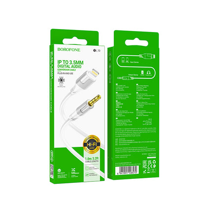 Kabel 3.5 mm Jack v Lightning, 1m – Borofone