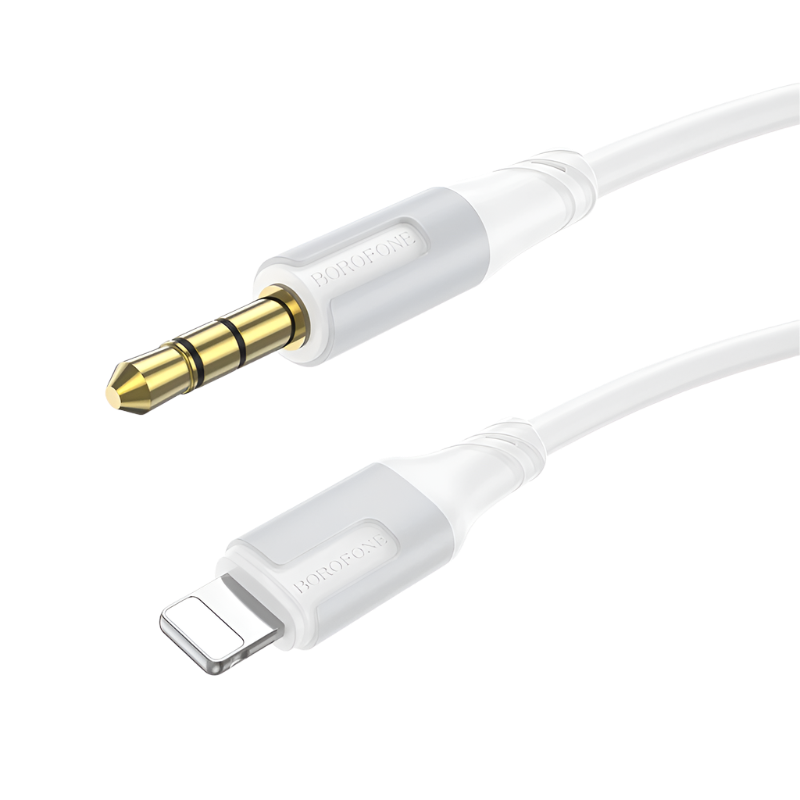 Kabel 3.5 mm Jack v Lightning, 1m – Borofone – Bela