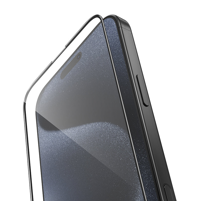 Zaščitno steklo za iPhone 16 Pro Max/17 Pro Max s črno obrobo – Borofone