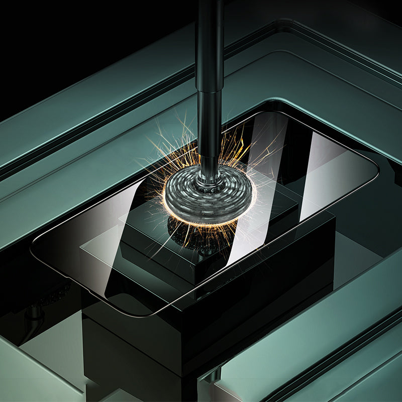 Zaščitno steklo za iPhone 16 Pro Max/17 Pro Max s črno obrobo – Borofone