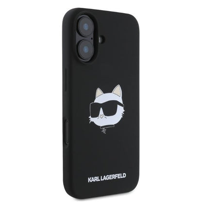 Ovitek HC MagSafe Karl Lagerfeld za iPhone 16 (KLHMP16SSCHPPLK)