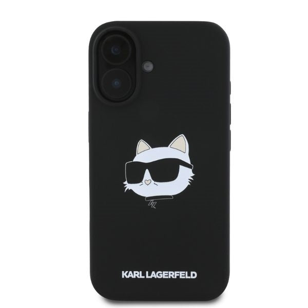 Ovitek HC MagSafe Karl Lagerfeld za iPhone 16 (KLHMP16SSCHPPLK)