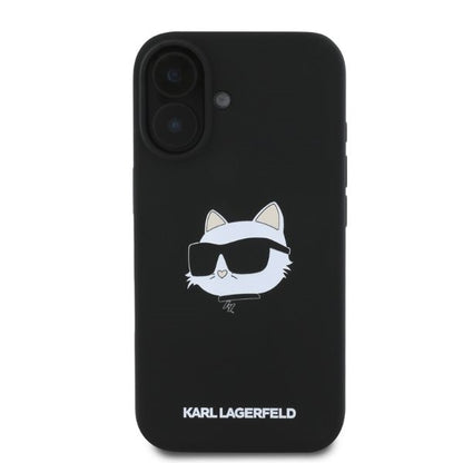 Ovitek HC MagSafe Karl Lagerfeld za iPhone 16 (KLHMP16SSCHPPLK)