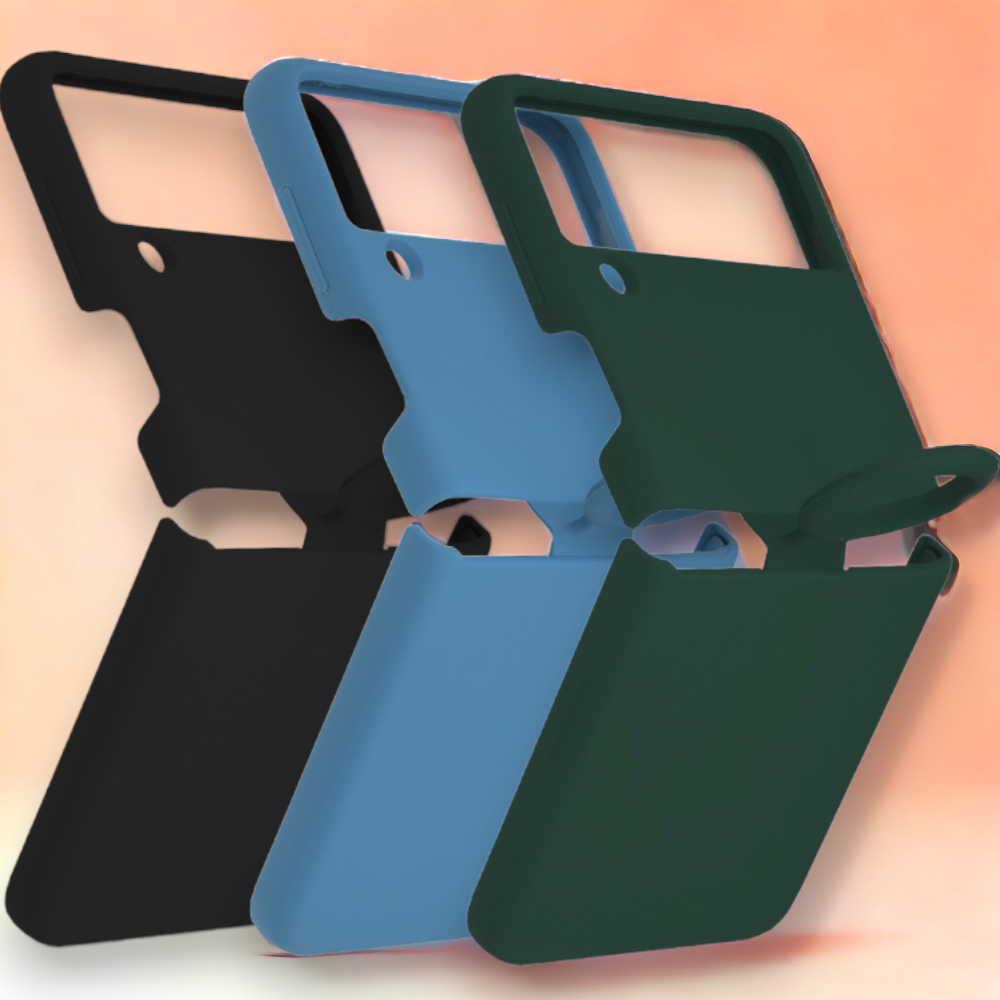 Silikonski ovitek "Soft Edge" za Samsung Galaxy Z Flip 3 5G – Techsuit – Črna / TPU silikon