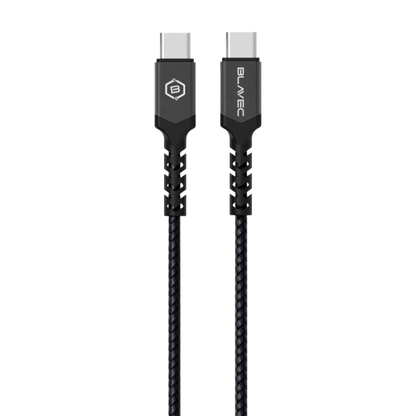 Polnilni kabel "Blavec Raptor - pleten" USB-C v USB-C PD 60W 3A 0,5M – crna