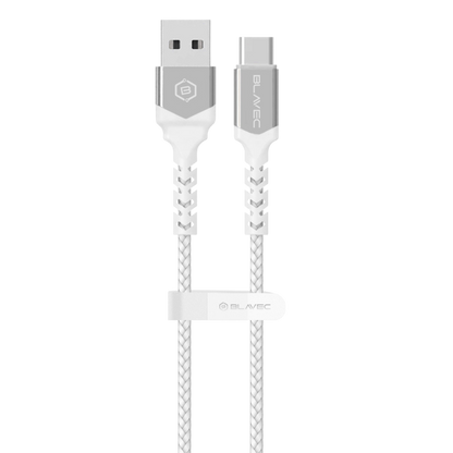 Polnilni kabel "Blavec Raptor - pleten" USB v USB-C PD 66W 6A 2M – siva