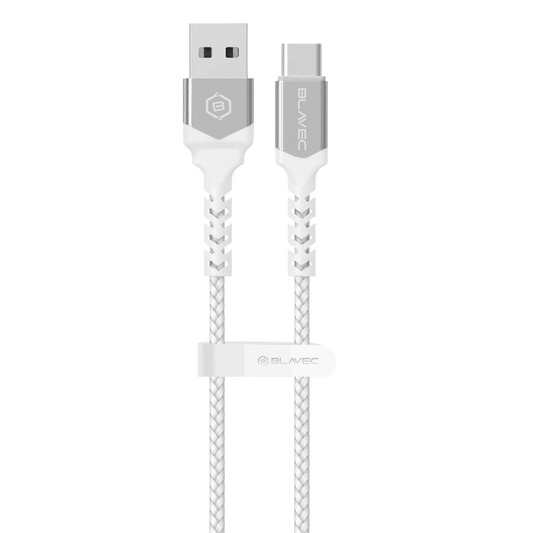 Polnilni kabel "Blavec Raptor - pleten" USB v USB-C PD 66W 6A 2M – siva