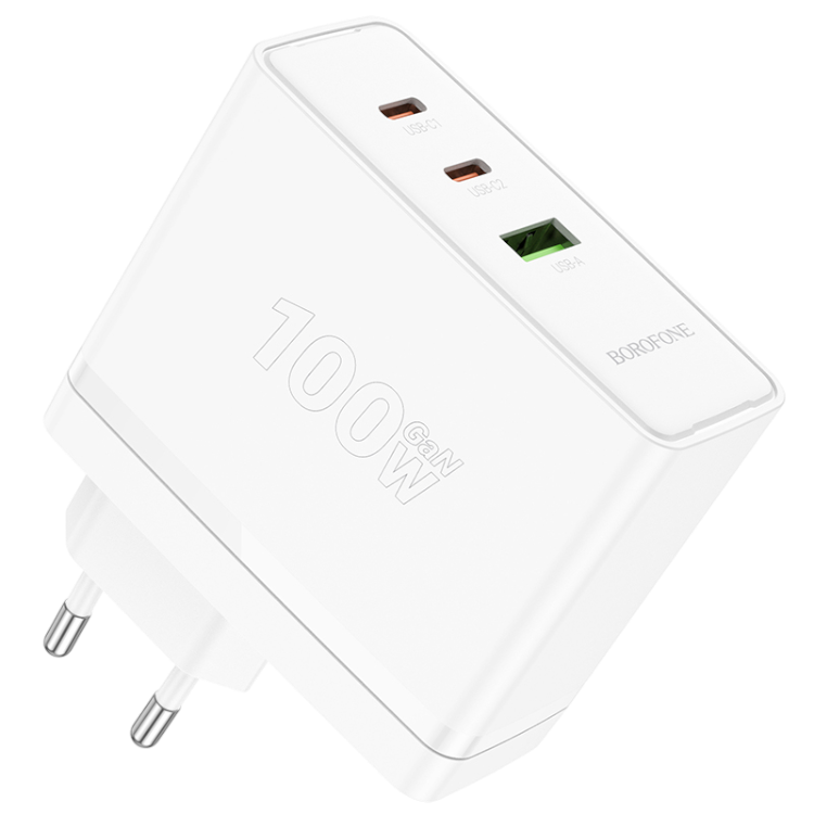 Polnilec "Borofone BN11 Imperial" USB + 2xUSB-C QC 3.0 PD 100W