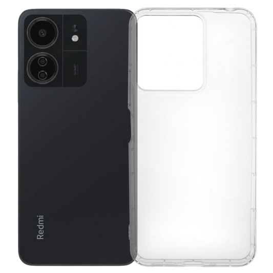 Ovitek za telefon + zaščitno steklo + ring "TelProtect" Xiaomi Redmi 13C – Infostyle – prozorna