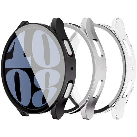 Ovitek za pametno uro "Clear/Black/Silver" Samsung Galaxy Watch 6 40mm – Infostyle