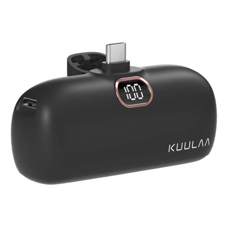 Mini prenosna baterija "Kuulaa YD42-C2" USB-C 5000mAh – Infostyle – crna
