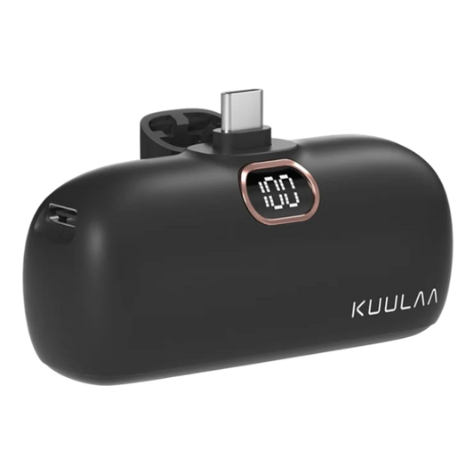 Mini prenosna baterija "Kuulaa YD42-C2" USB-C 5000mAh – Infostyle – crna