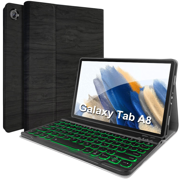 Ovitek za tablico z osvetljeno tipkovnico "Wineecy" Samsung Galaxy TAB A8 – Infostyle – crna