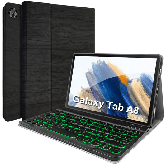 Ovitek za tablico z osvetljeno tipkovnico "Wineecy" Samsung Galaxy TAB A8 – Infostyle – crna