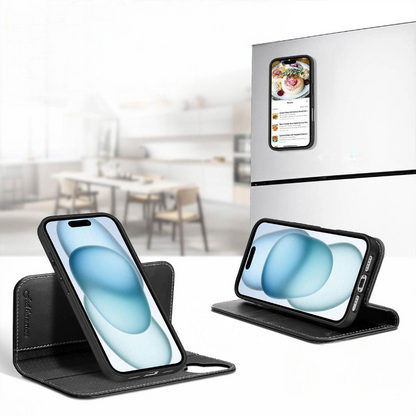 Preklopna torbica + snemljiv ovitek"SHIELDON" iPhone 16