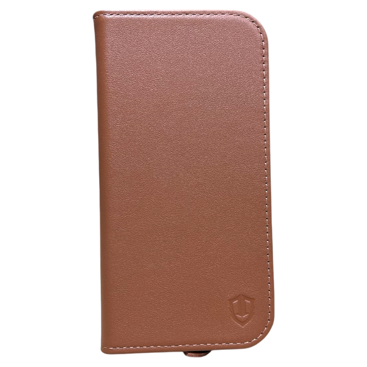 Preklopna torbica "SHIELDON" iPhone 16 Pro – Rjava