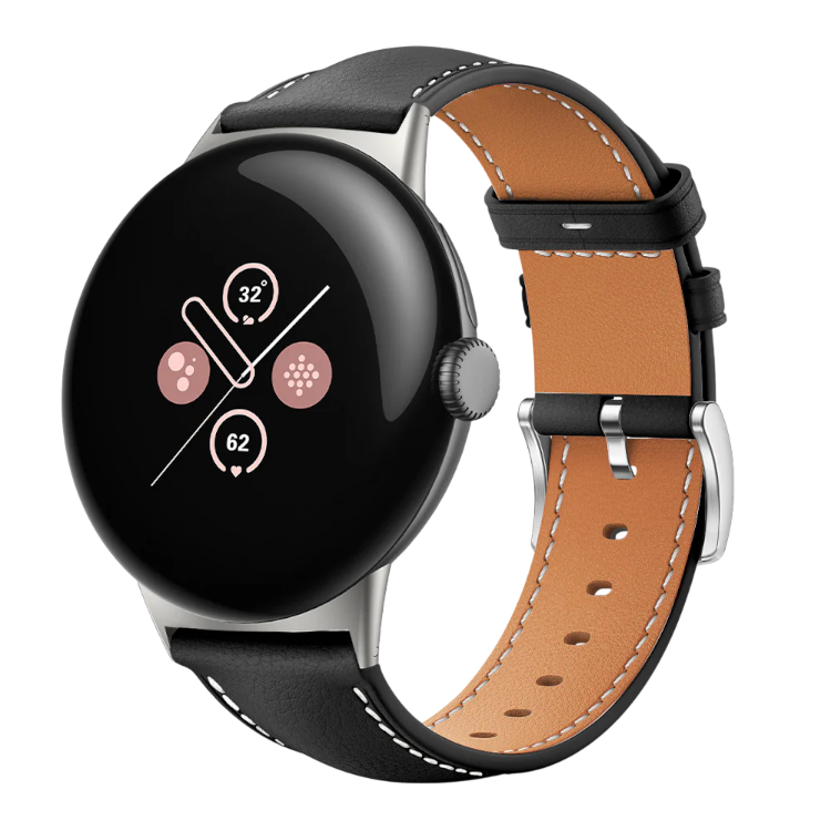 Pašček za uro "Leather" Google Pixel Watch – Infostyle – crna
