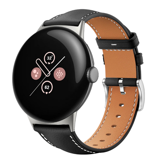 Pašček za uro "Leather" Google Pixel Watch – Infostyle – crna