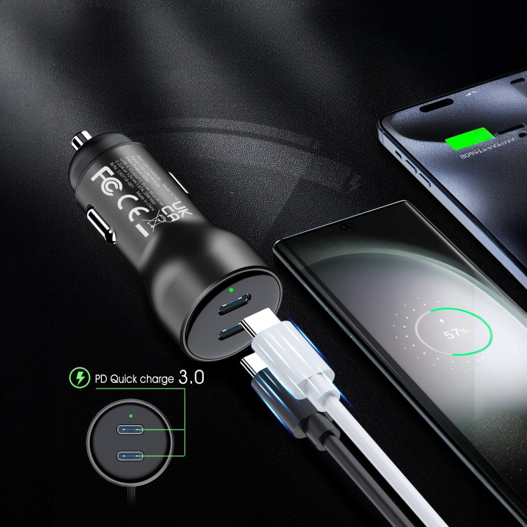 Brezžični avtomobilski polnilec z magnetnim držalom "Infostyle" USB-C