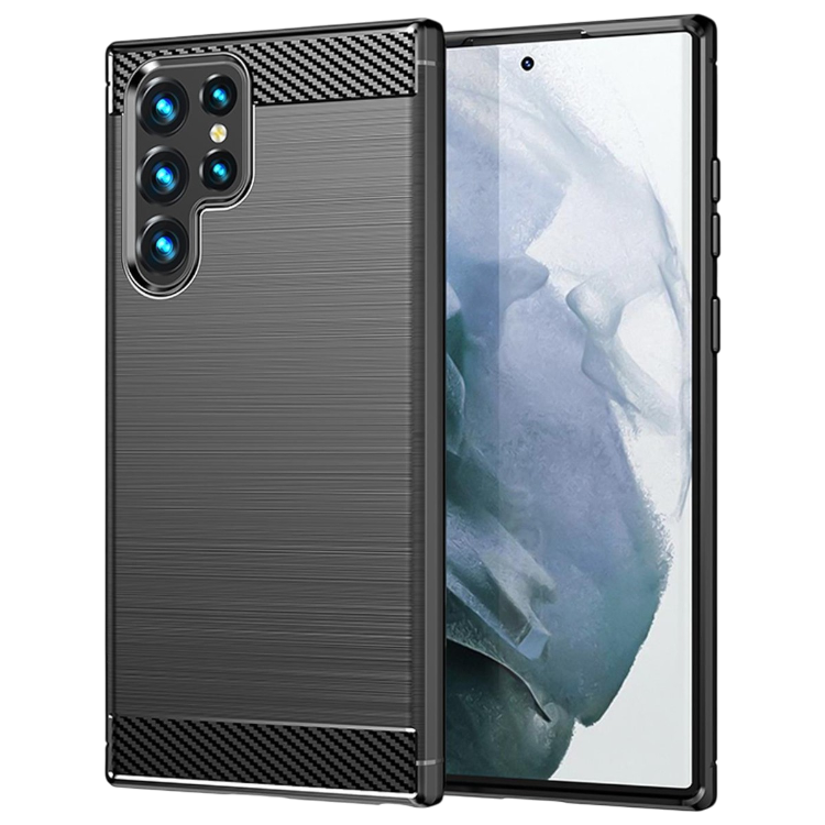 Ovitek za telefon "Carbon" Samsung Galaxy S23 Ultra – Infostyle – crna