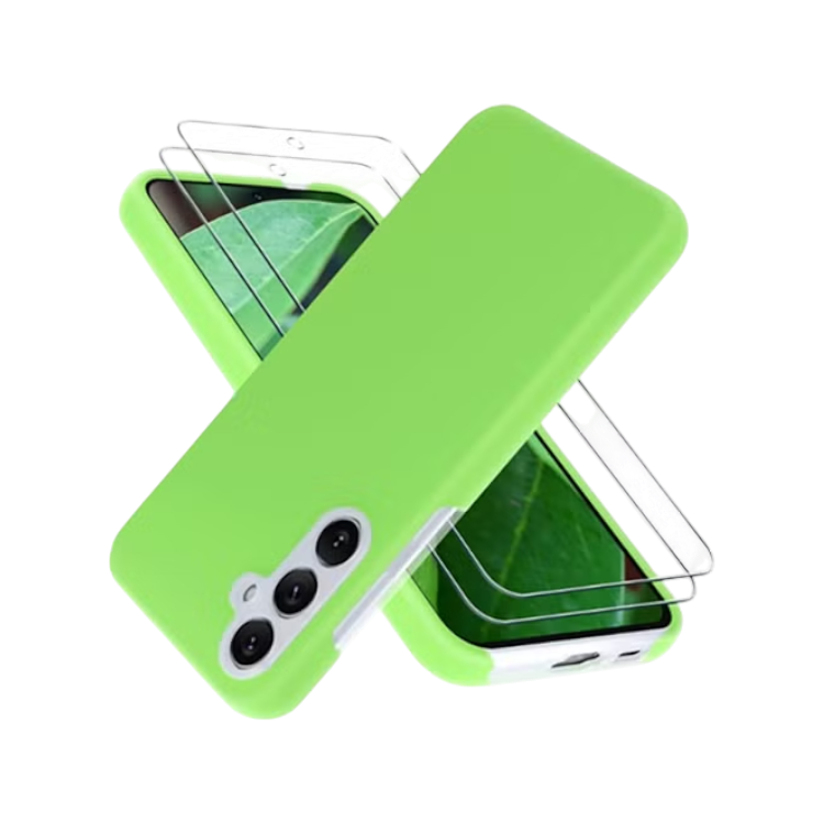 Ovitek za telefon + 2x zaščitno steklo "YENAPOON" Samsung Galaxy S23 FE – zelena