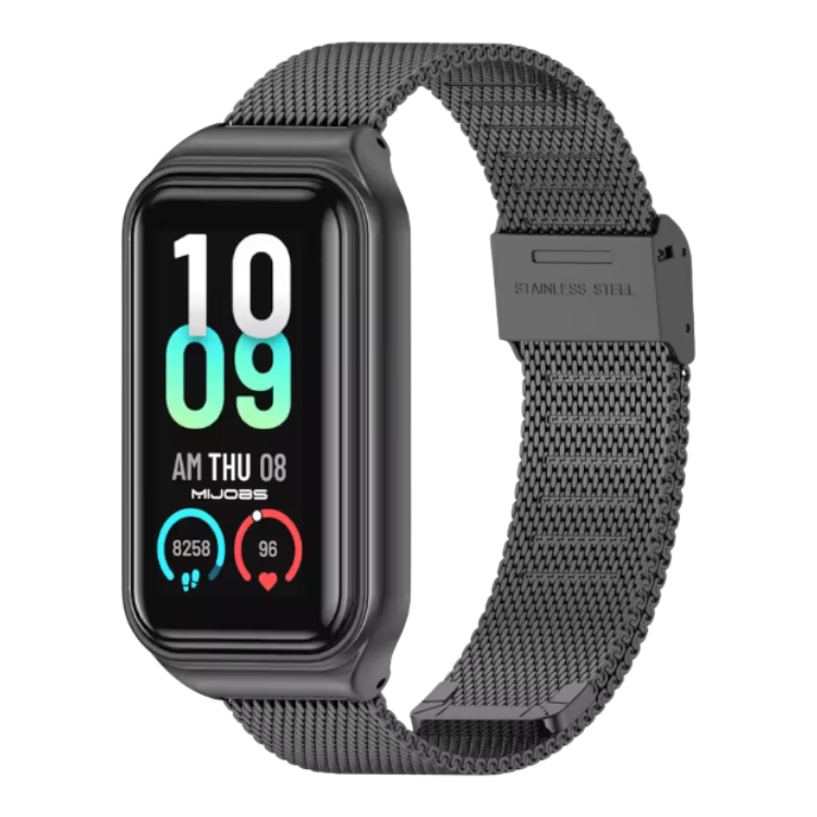 Kovinski pašček za Amazfit Band 7, črna – Infostyle – nan / nan