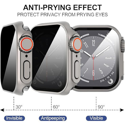 Ovitek z Anti-Spy steklom za Apple Watch Series 9/8/7 45mm – Diruite