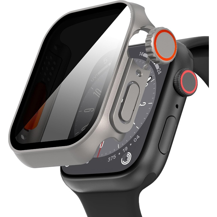 Ovitek z Anti-Spy steklom za Apple Watch Series 9/8/7 45mm – Diruite