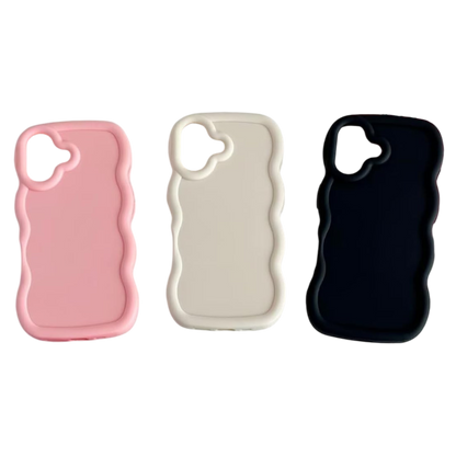 Ovitek "Wave" za iPhone 16 Plus – Infostyle – Bež
