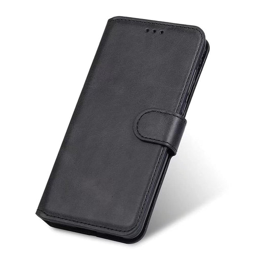Preklopna torbica HAOYE za OPPO Reno 8 Lite / Reno 7 Lite / Reno 7Z – magnetno zapiranje, stojalo, reže za kartice, črna