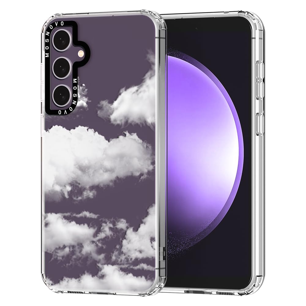 Ovitek MOSNOVO za Samsung Galaxy S23 FE Cloud, nežen motiv oblakov z zanesljivo zaščito telefona