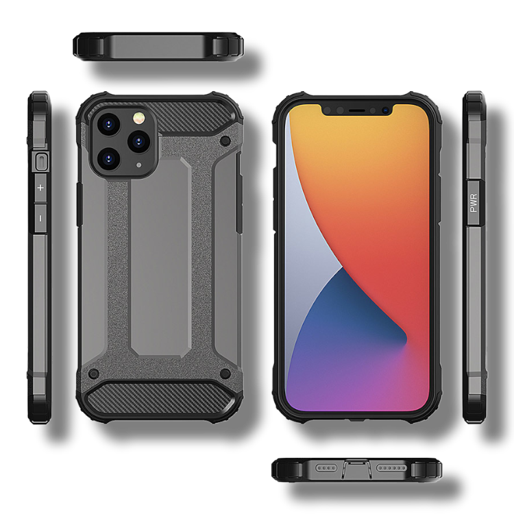 Silikonski ovitek "armor carbon" za Xiaomi Redmi Note 11s - Črna – Infostyle
