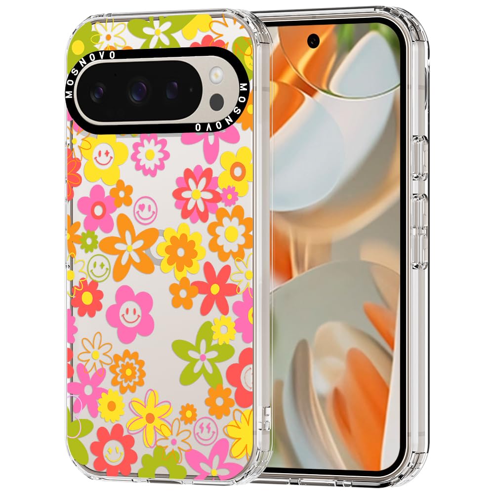Ovitek MOSNOVO Google Pixel 9 Pro XL 70s Groovy Floral